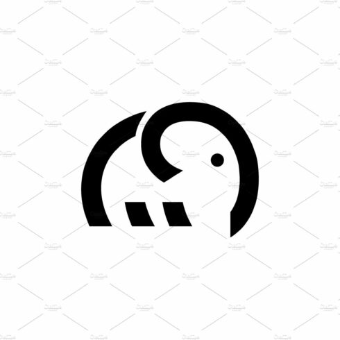Elephant logo Vector animal concept cover image.