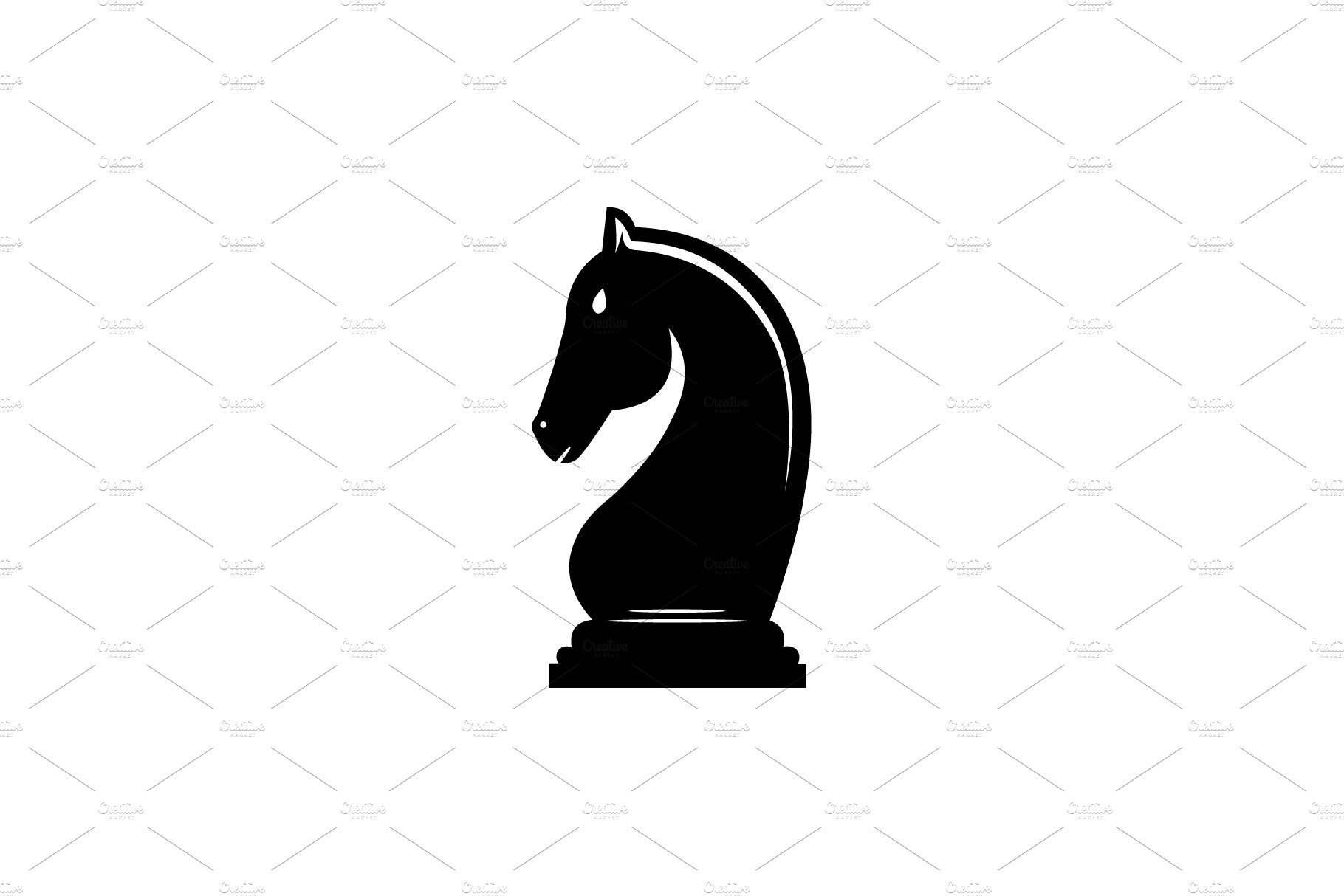 Head Horse Logo Vector set preview image.
