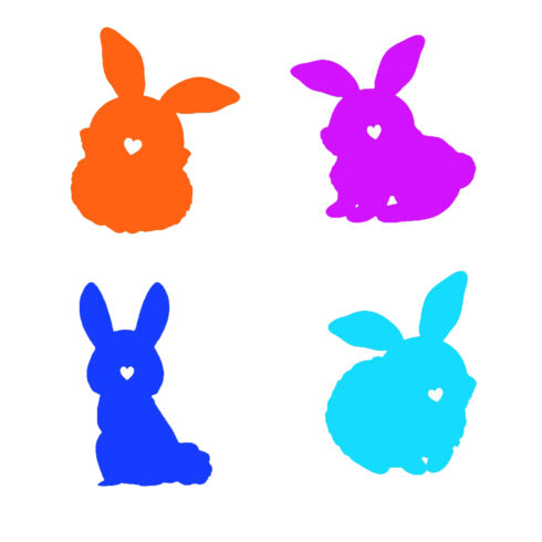 Little Bunny Silhouette Set of Six cover image.