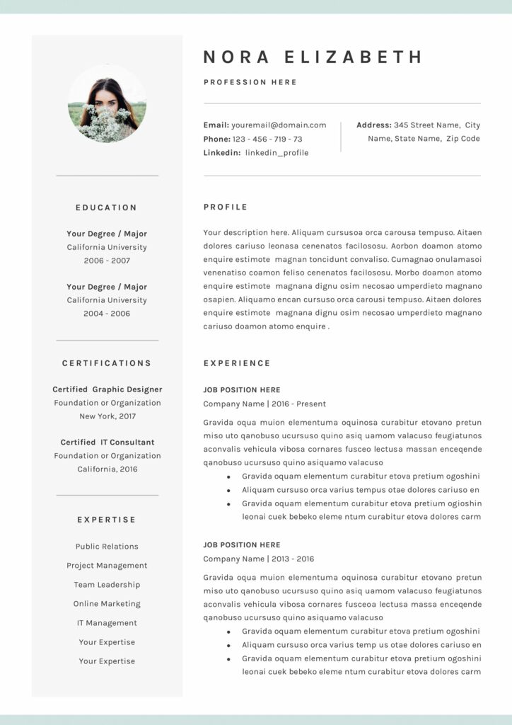 Creative Resume CV Templates – MasterBundles