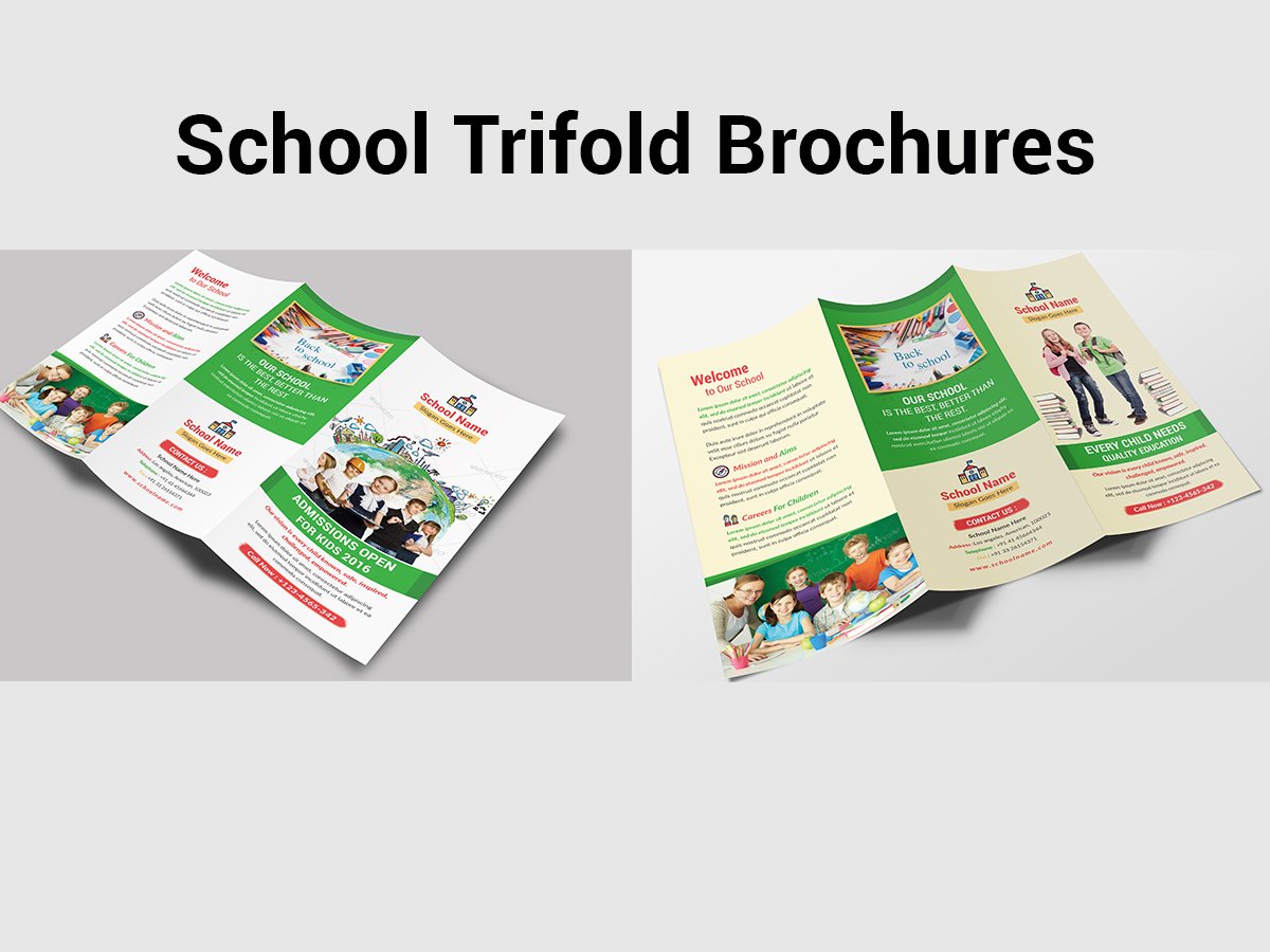 School Trifold Brochures cover image.