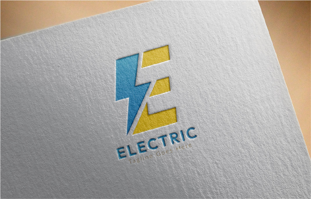 Close up of a logo on a piece of paper.