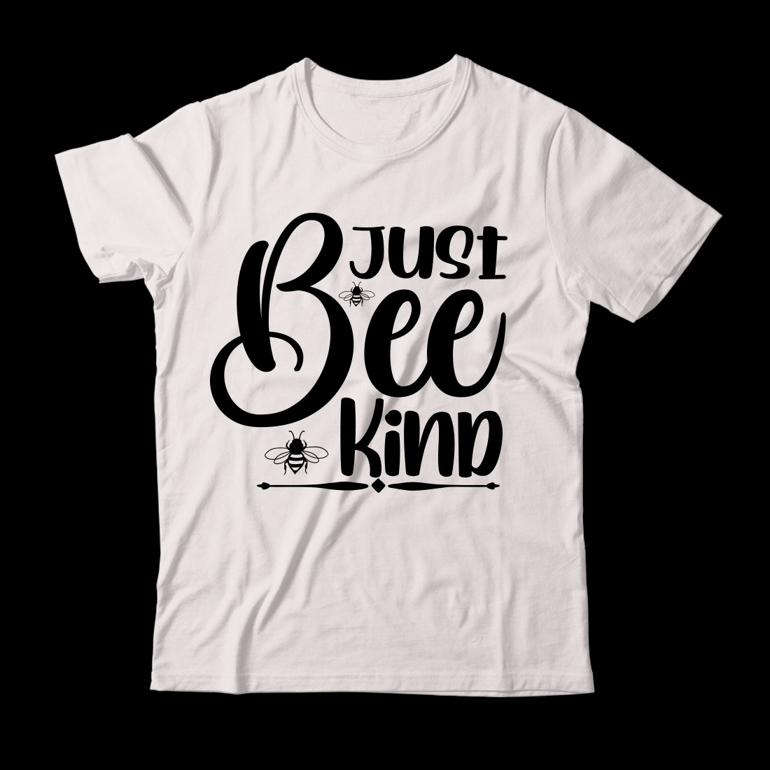 White t - shirt that says just bee kind.