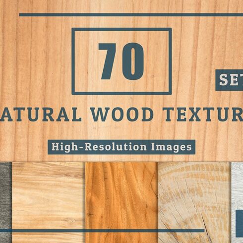 70 Natural Wood Table Textures Set 1 cover image.