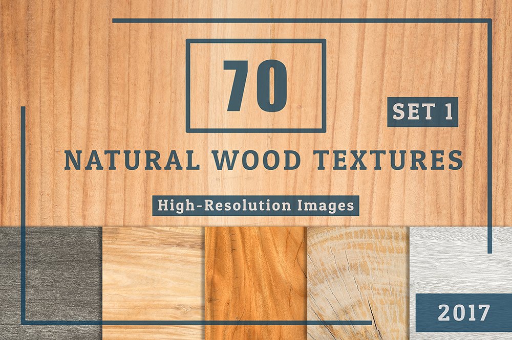 70 Natural Wood Table Textures Set 1 cover image.