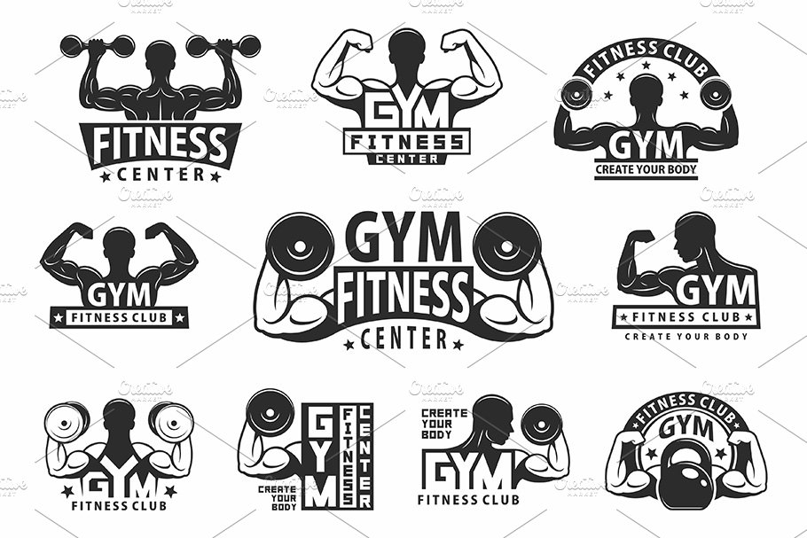 Gym Emblem Set cover image.