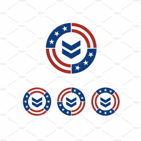 American Flag & Military Ranks Logo cover image.