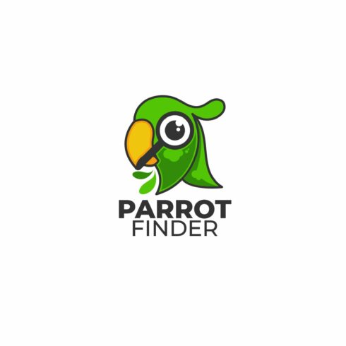 Green parrot vector logo design illu cover image.