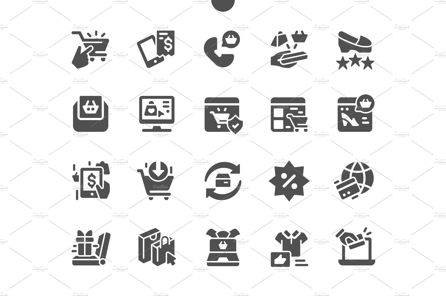E-commerce Icons cover image.