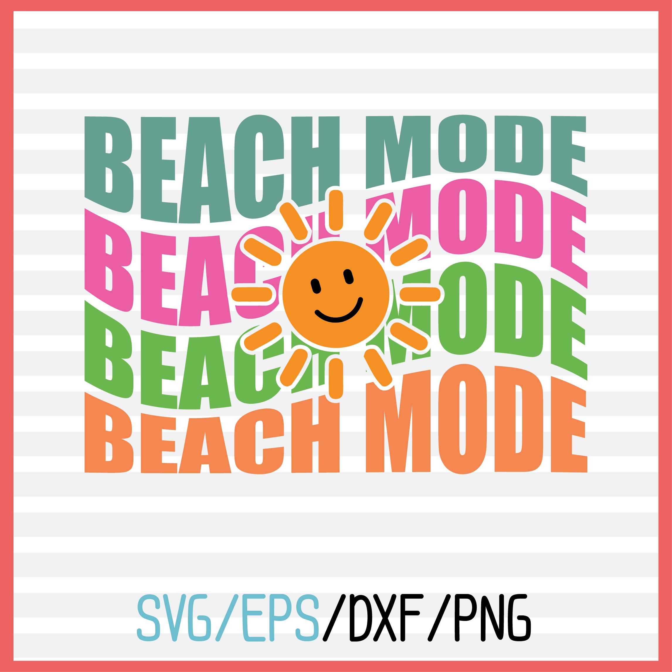 About Beach mode retro svg design cover image.