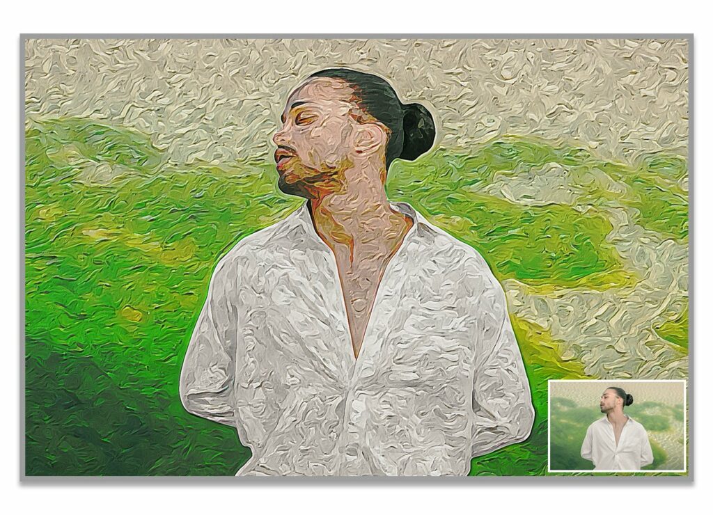 Van Gogh Oil Paint Action MasterBundles