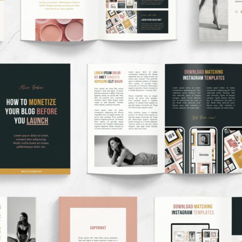 Canva eBook Template For Bloggers cover image.