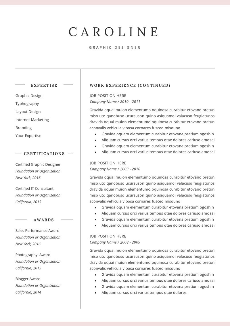 8 resume template 540