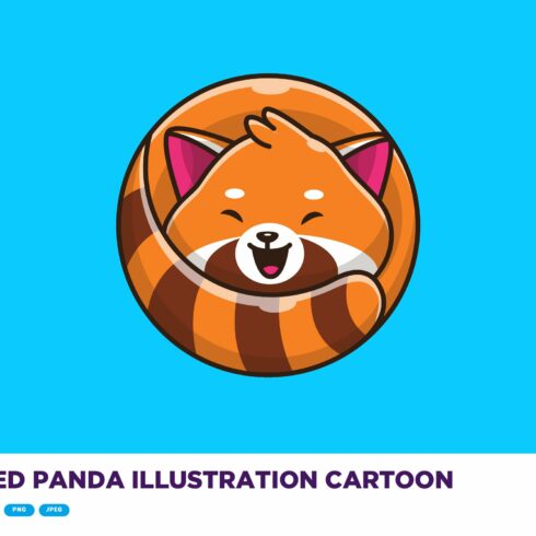 Cute Red Panda Illustration Cartoon cover image.