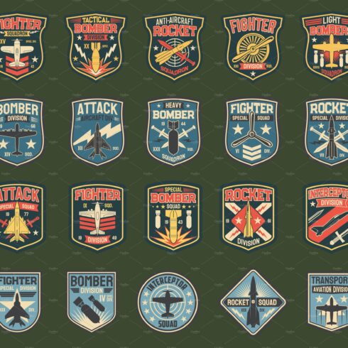 Army chevrons, stripes for fighter cover image.