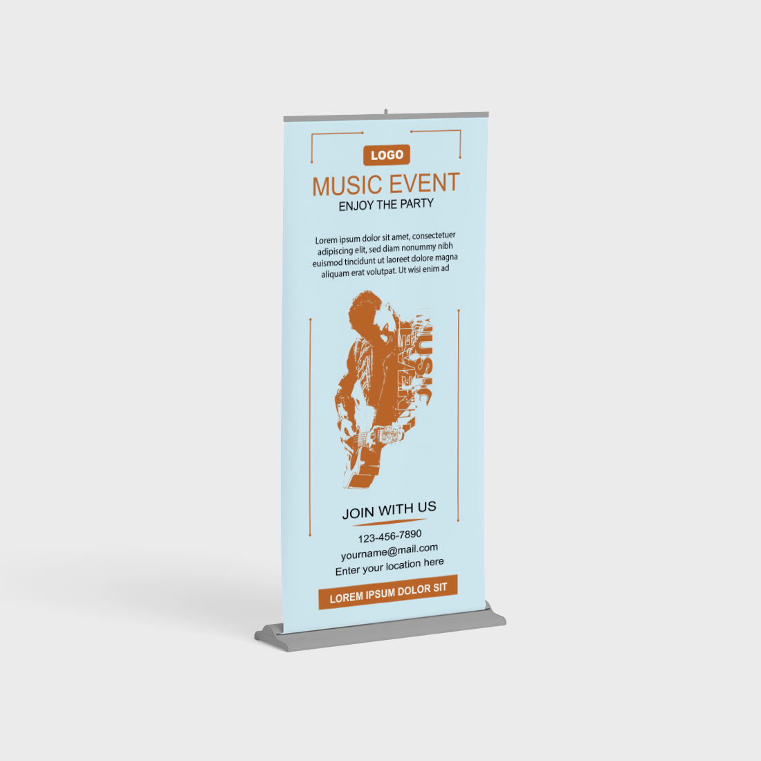 24 Event Roll Up Banner Or Pull Up Banner Or Stand Banner Or X Banner And Billboard Signage Design Template, Event Banner, Modern X-Banner, Rectangle Size, Event Poster Leaflet Design, Print-Ready, Roll Up Vector Eps Design cover image.