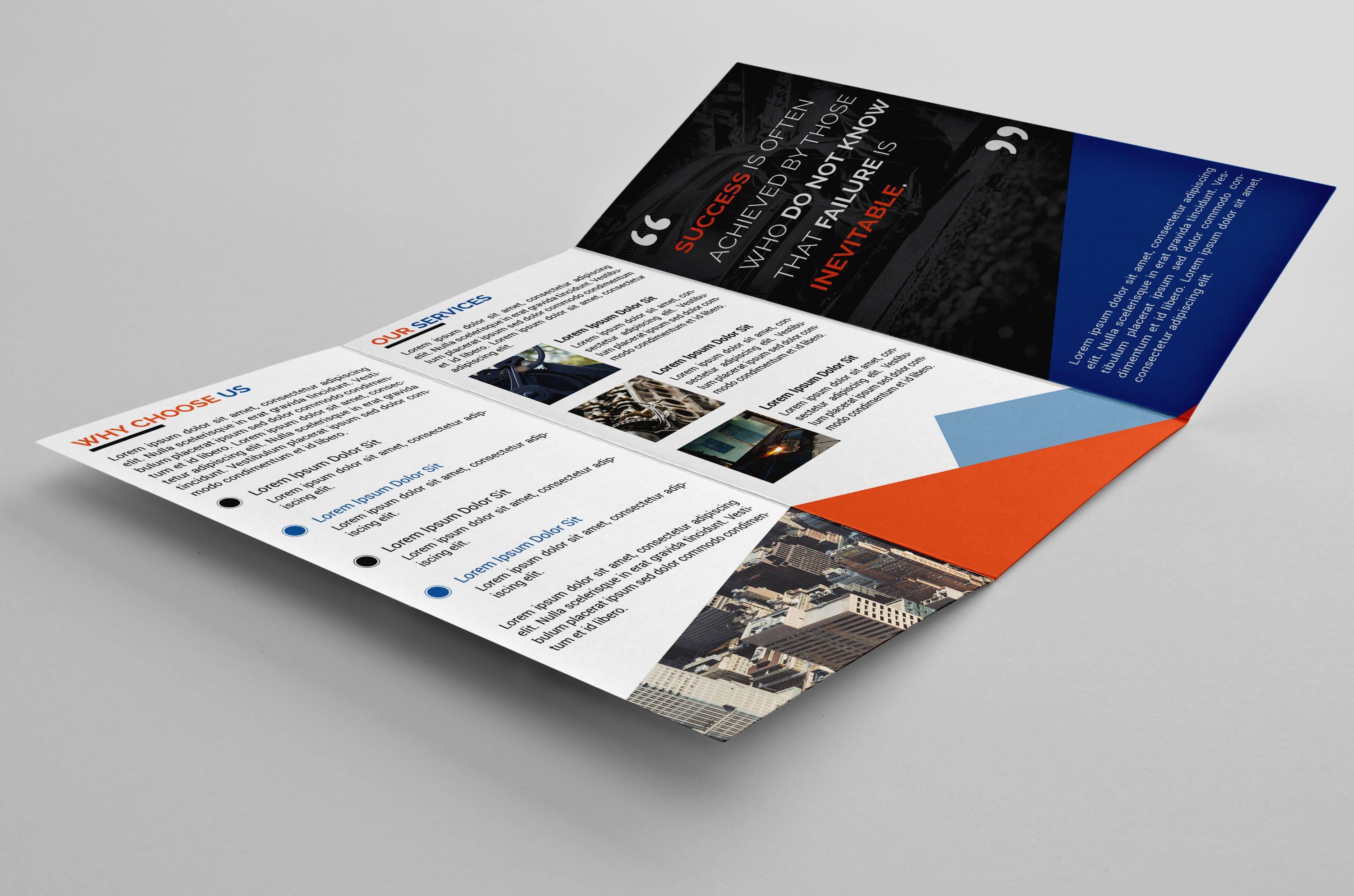 Corporate Trifold Brochure preview image.