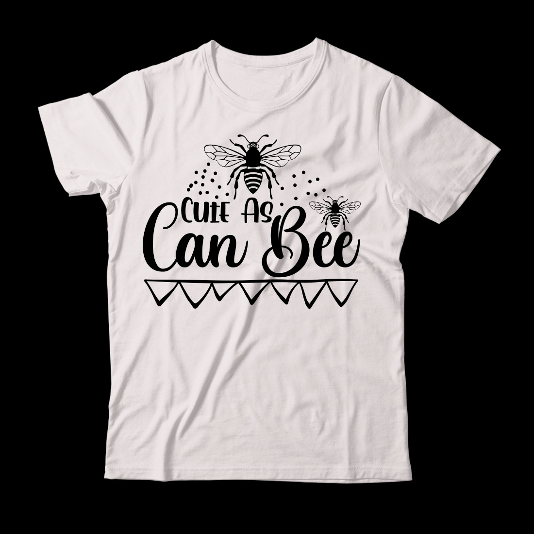 White t - shirt with the words can bee on it.