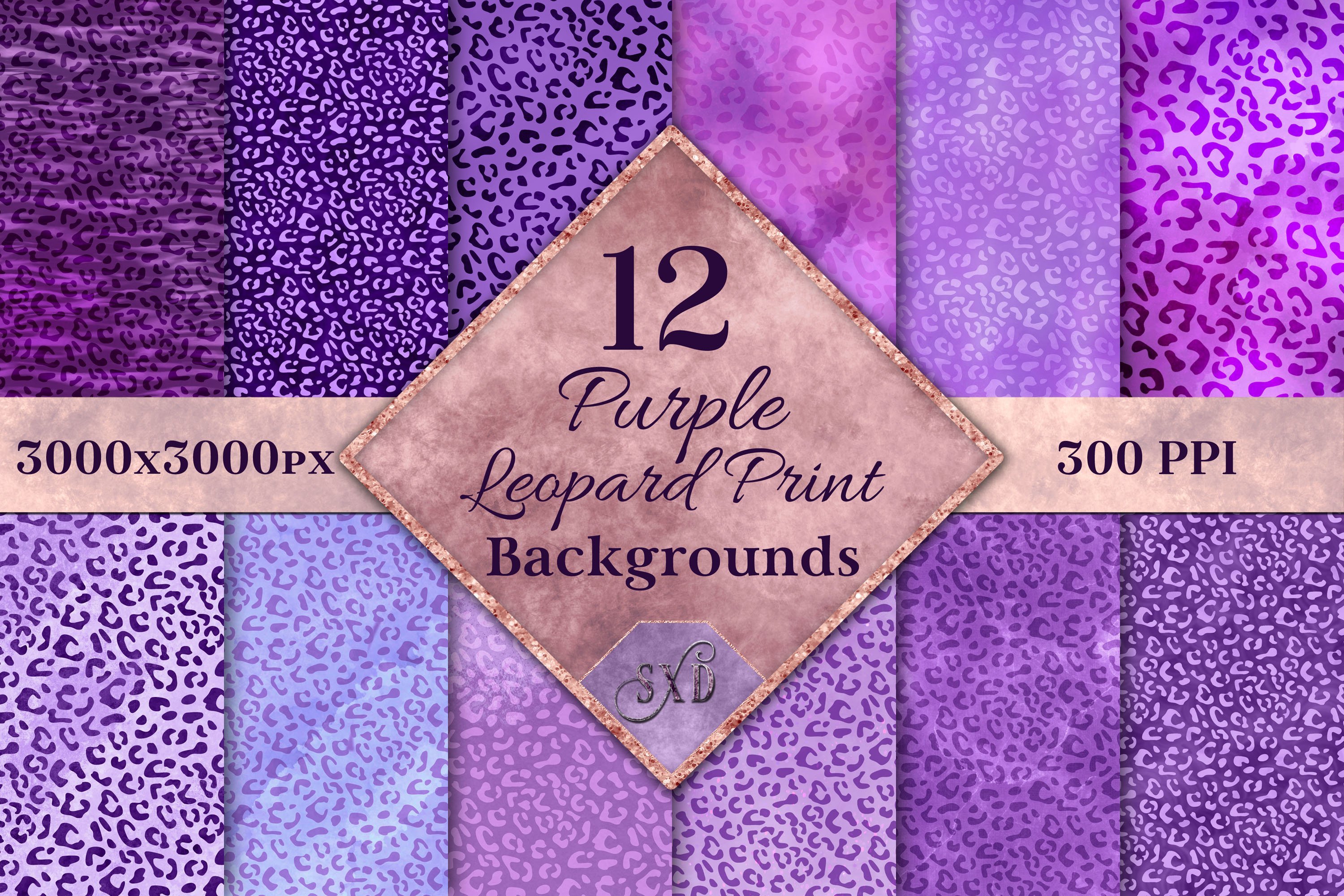 Purple Leopard Print Backgrounds cover image.
