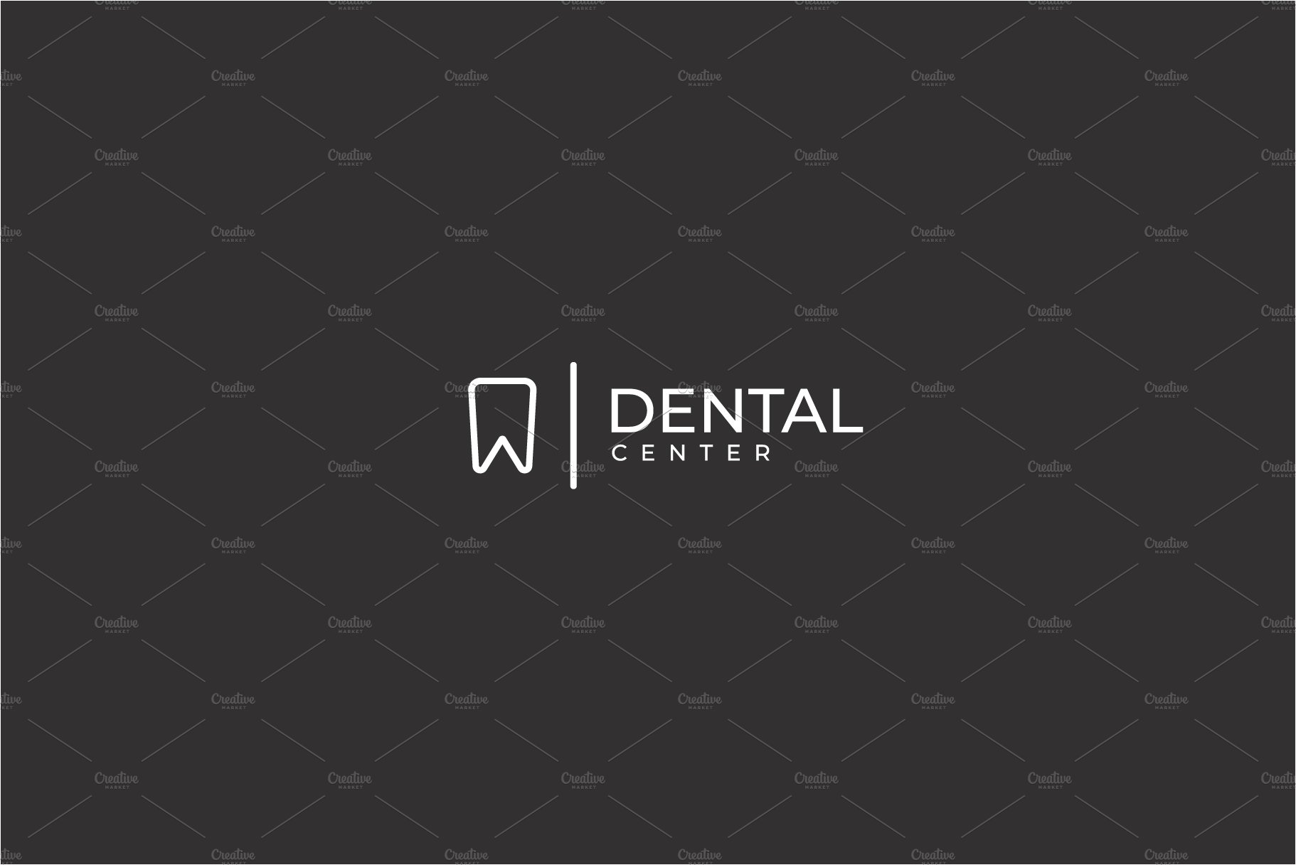 Modern minimalistic dentist logo des preview image.
