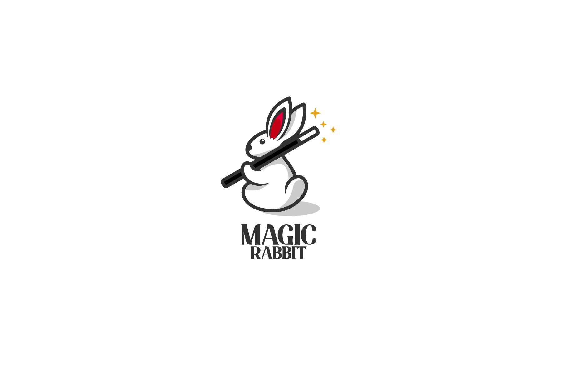 Magician Rabbit Vector Design Illust cover image.