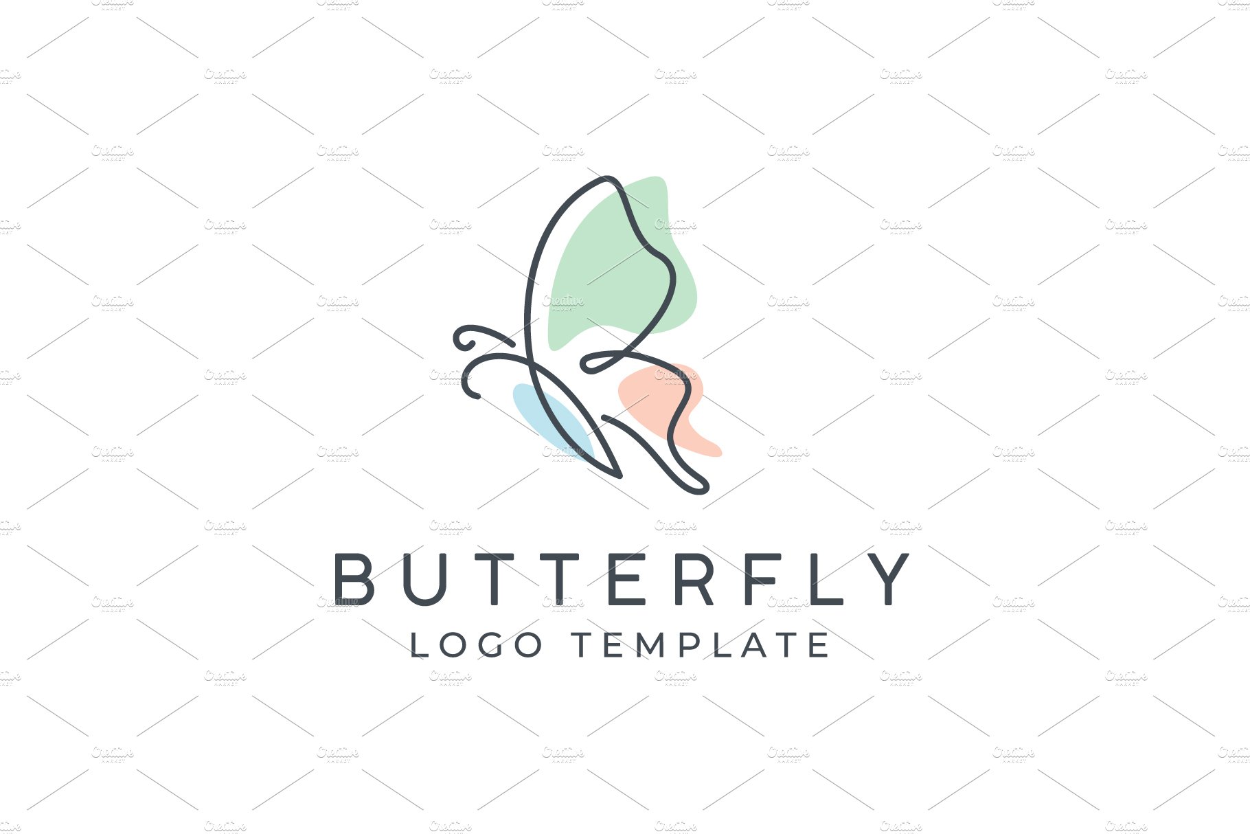 Beauty Flying Butterfly Wings Logo cover image.