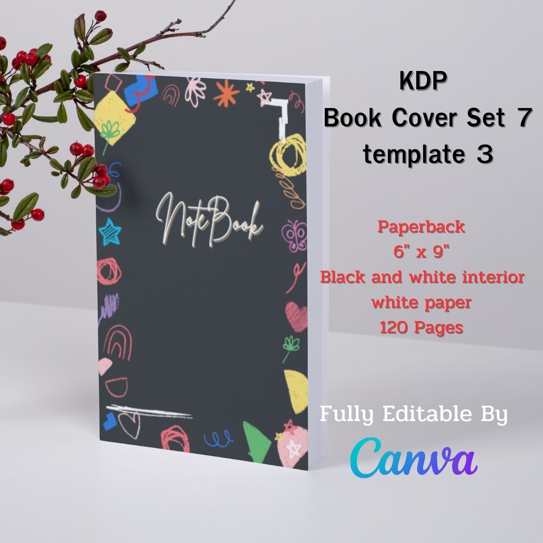 Book cover set 7 template 3.