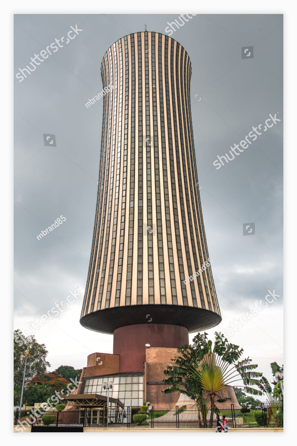 Nabemba Tower in Brazzaville downtown city center, Congo republic.