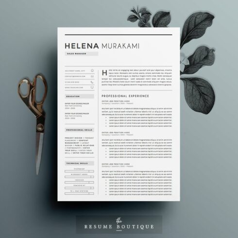 Resume Template 4 pages | Simplifier cover image.