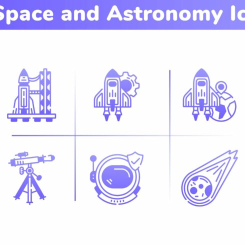 20 Space and Astronomy Icons cover image.