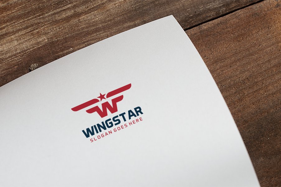 W Wings Letter Logo cover image.