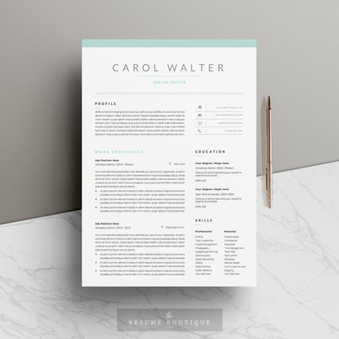 5 page Resume Template | Upgrade cover image.