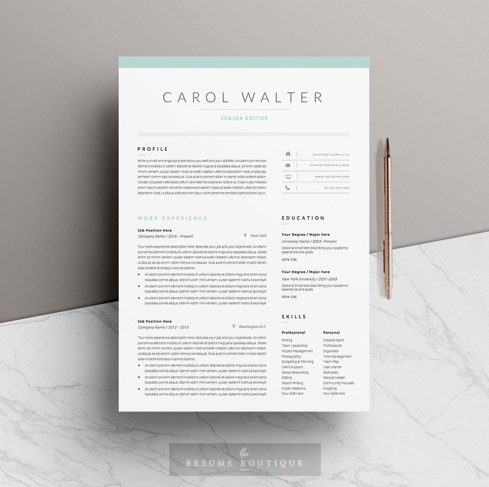 5 page Resume Template | Upgrade cover image.