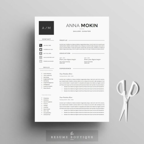 Resume Template 5 page pack | Smoke cover image.