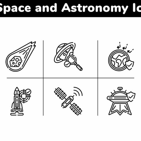 20 Space and Astronomy Icons cover image.