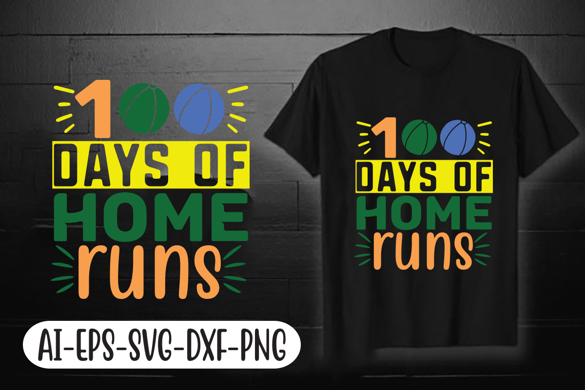 T - shirt with the words 10 days of home runs on it.