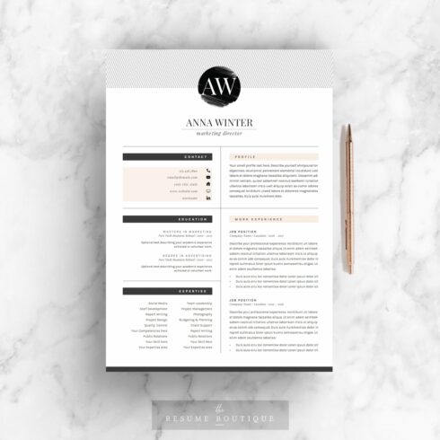 Resume Template 5pages | Stiletto cover image.