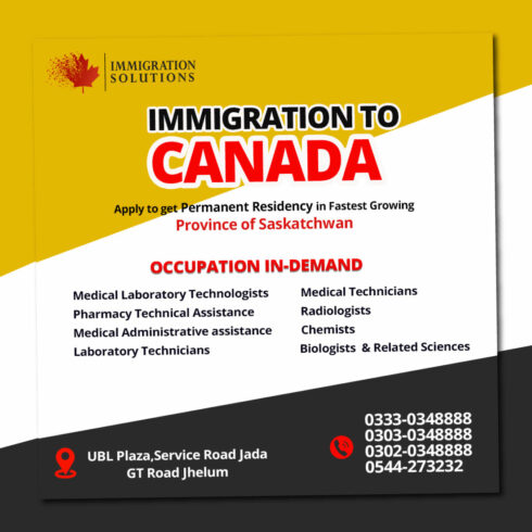 Immigration post for canada| New post design ideas cover image.