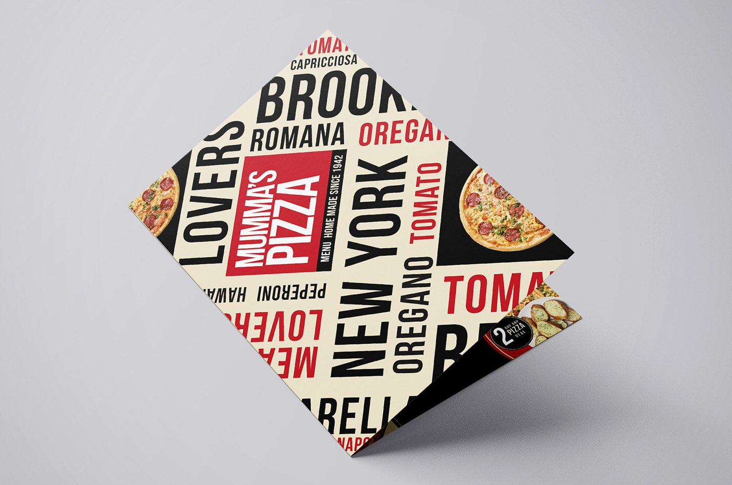 Pizza Menu Template Pack preview image.