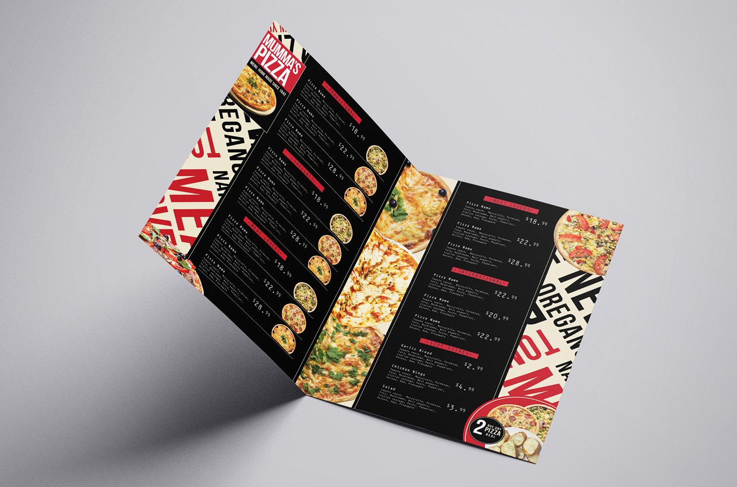 a3 pizza menu template 4 297