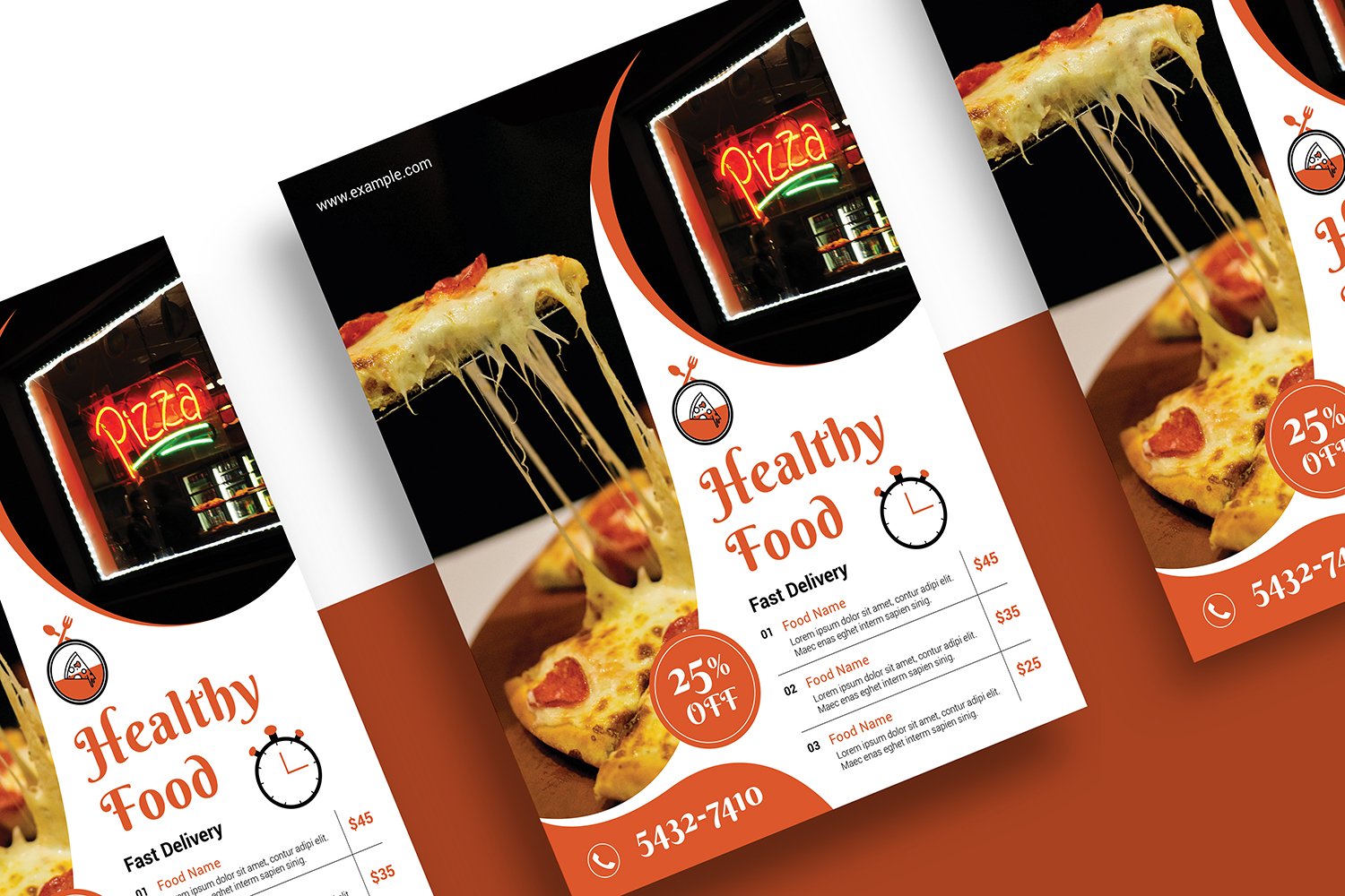 Food Menu Flyer preview image.