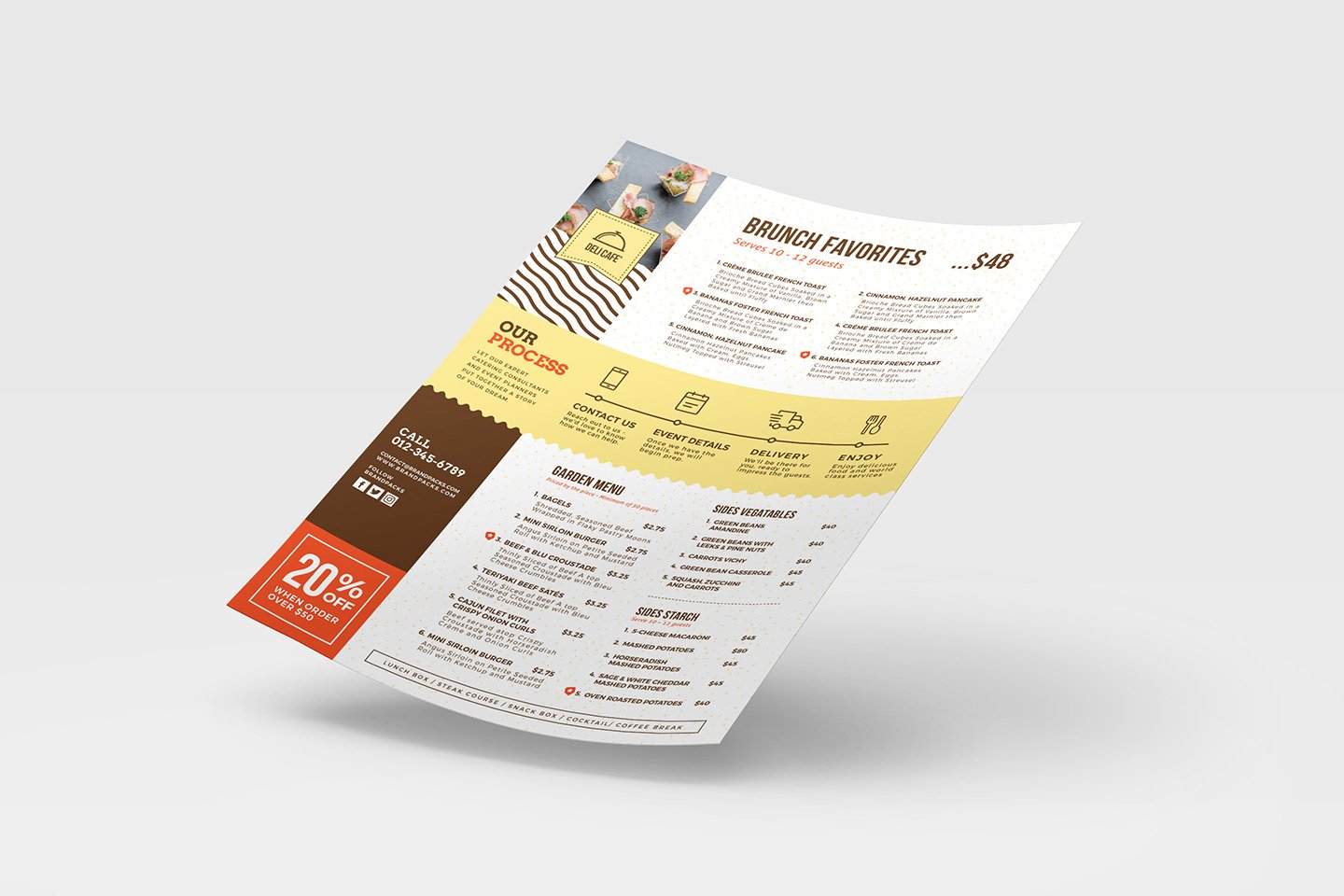 a4 catering menu template 2 50