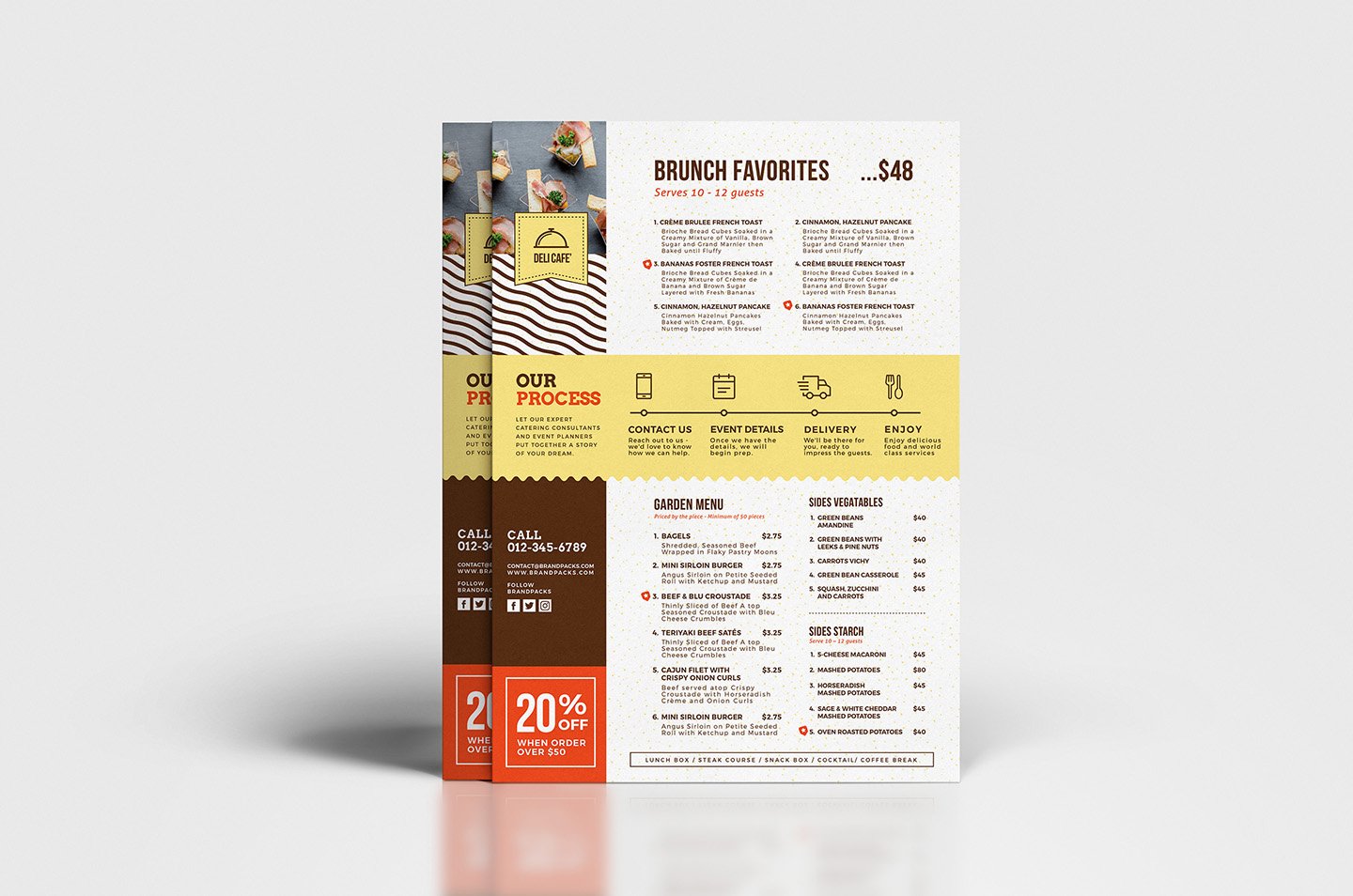 a4 catering menu template 3 155