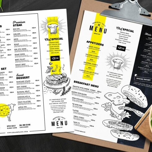 Menu Templates cover image.