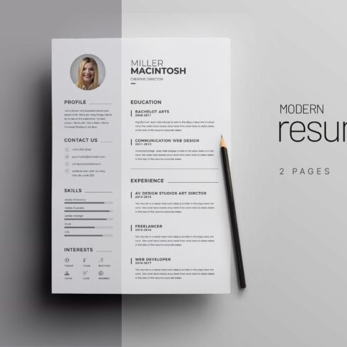 Resume & Cover Letter Template cover image.
