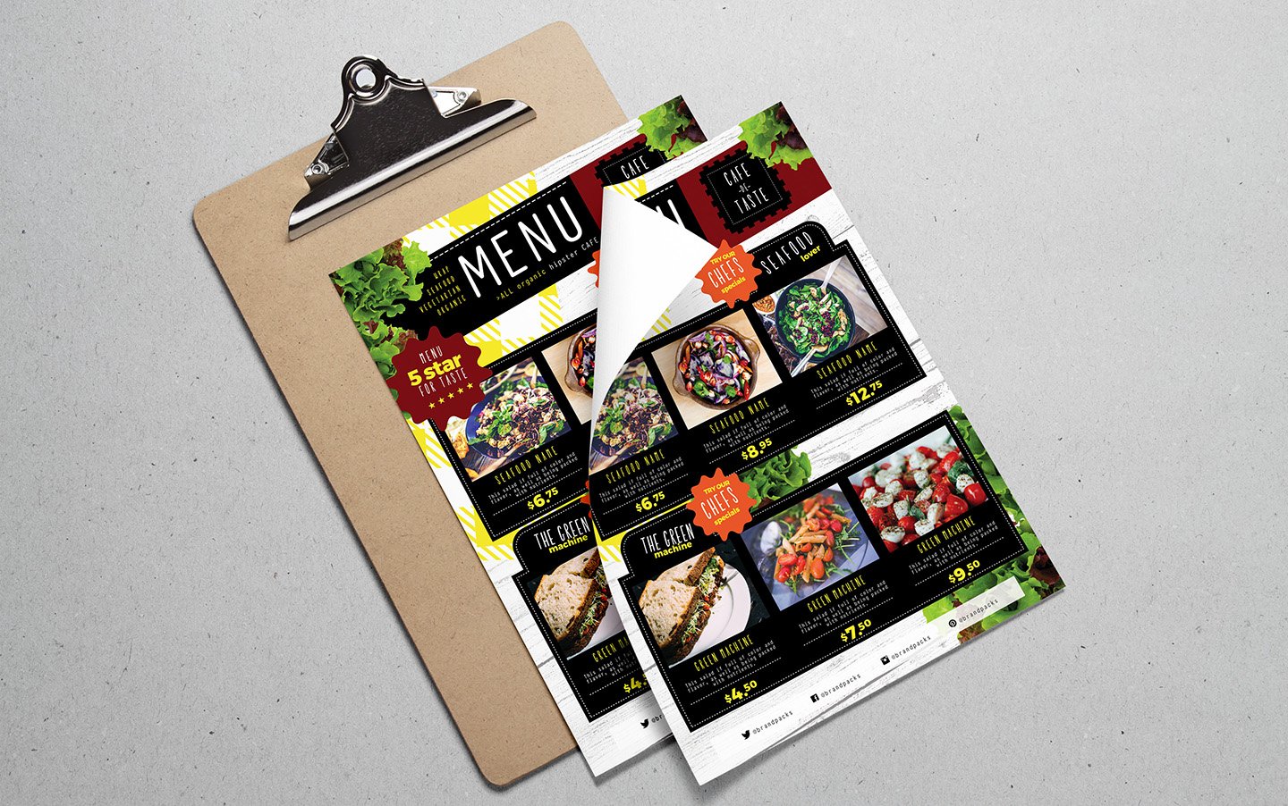 a4 salad menu template 3 280