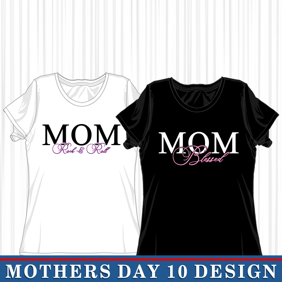 Mother's day t - shirt with the words mom and daughter on it.