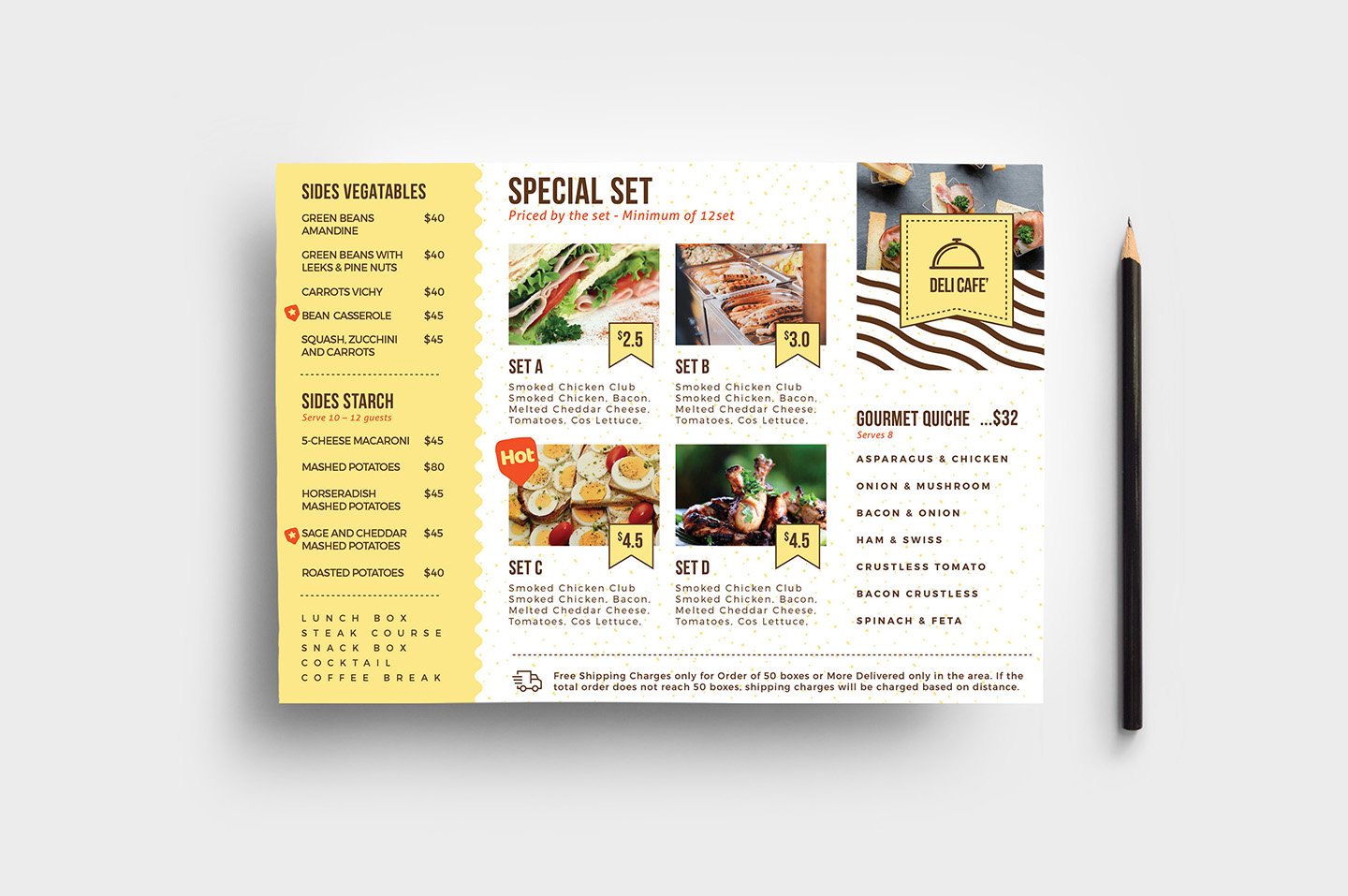 a5 catering flyer template 2 360