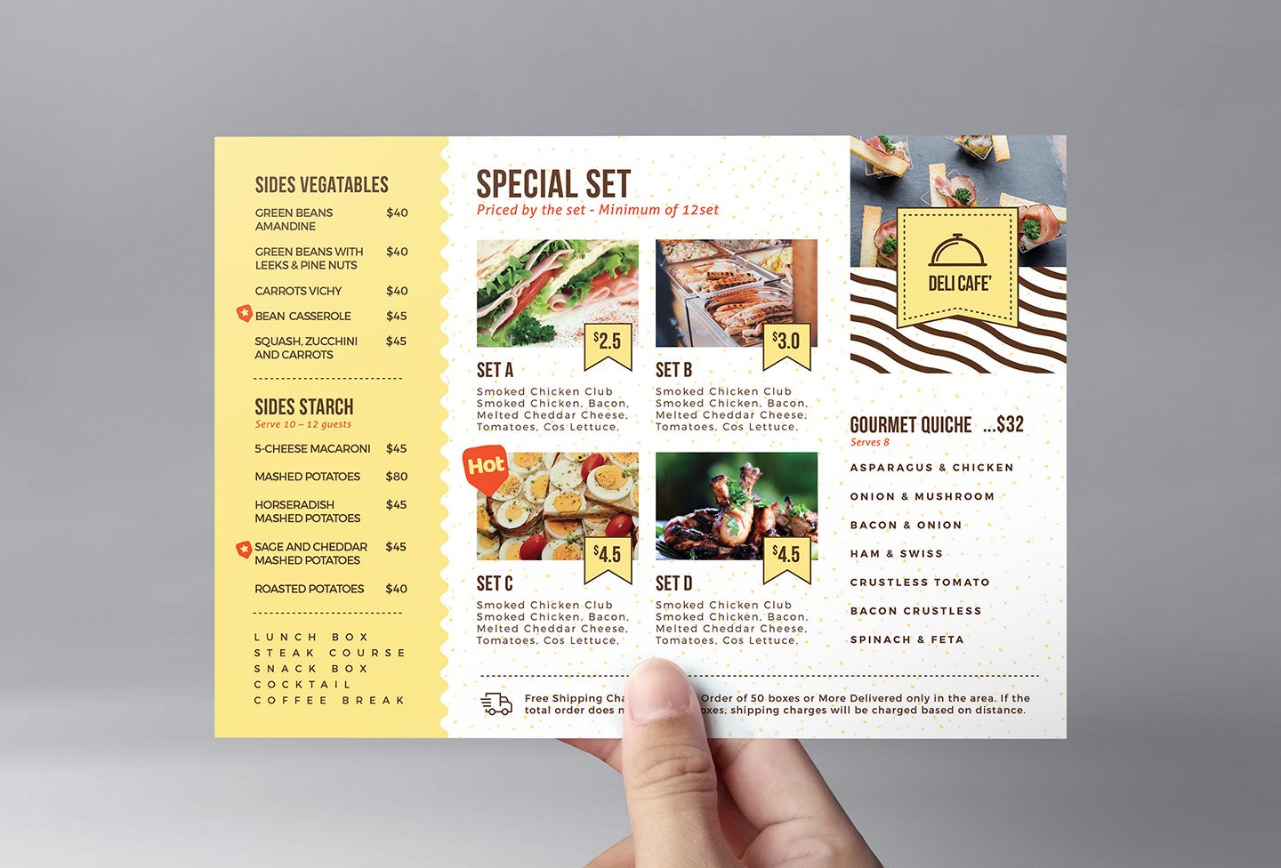 Catering Service Flyer Template cover image.