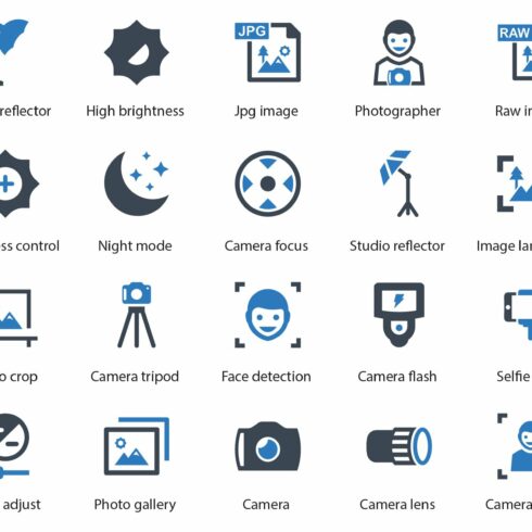 Photography icons cover image.